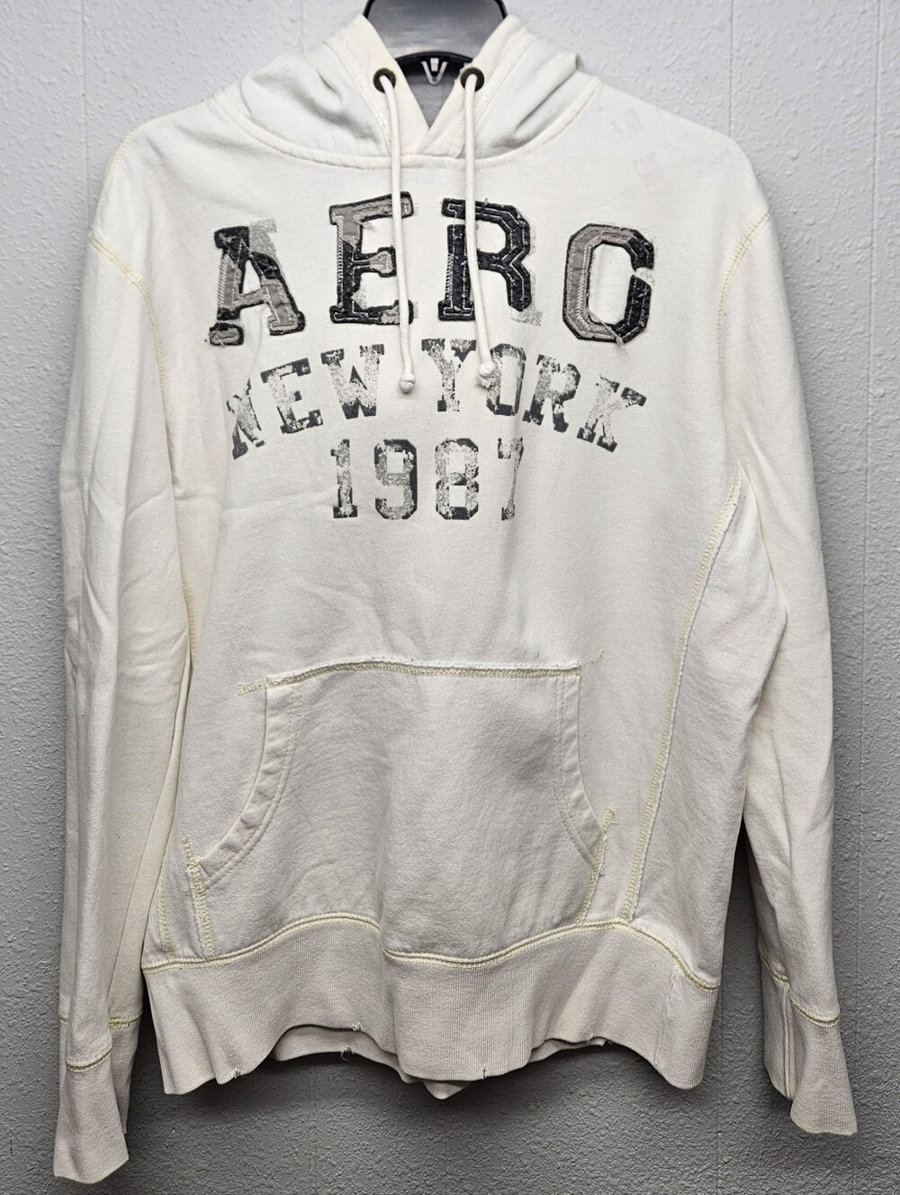 Vintage Aeropostale Hoodie Sweatshirt Pullover Mens M Casual Gorpcore Winter